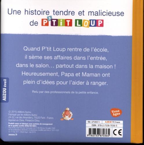 Actual product image P'tit Loup ne veut pas ranger (French, Lallemand Orianne, Thuillier Eléonore, 2019)