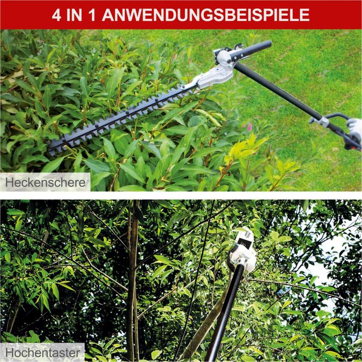 Produktbild Scheppach 4in1 Multigartengerät MFH3300-4P 1.22PS (Trimmfaden, Metallschneideblatt)