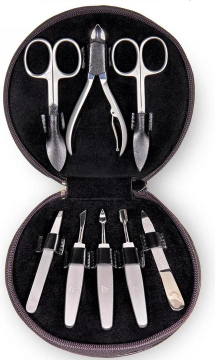 Produktbild Sacher TR500R.0104 - 8-teilig Maniküretui Manikürenset schwarz Leder