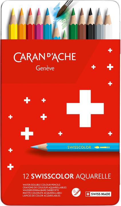 Image du produit Caran d'Ache Crayons de couleur (Multicolore, 12 x)