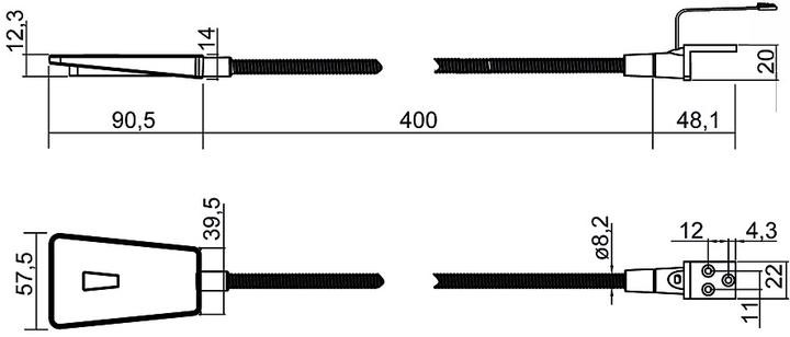Productafbeelding L&S LED opbouwarmaturen set van 1 Area Light, leeslamp 12 V (150 lm)