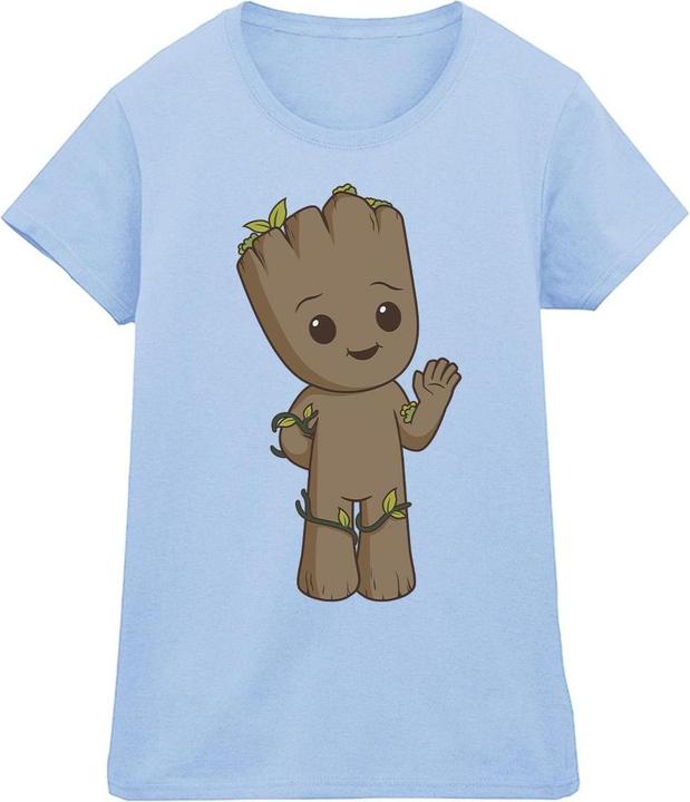 Actual product image Womens/Ladies I Am Groot Cute Groot Cotton T-Shirt (XL)