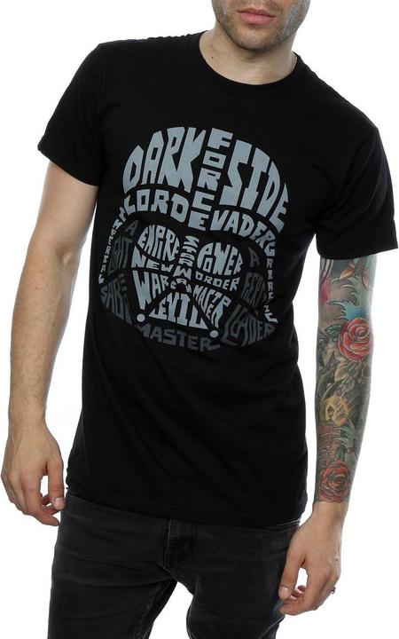 Image du produit Star Wars - T-shirt DARTH VADER TEXT HEAD - Homme (XXL)