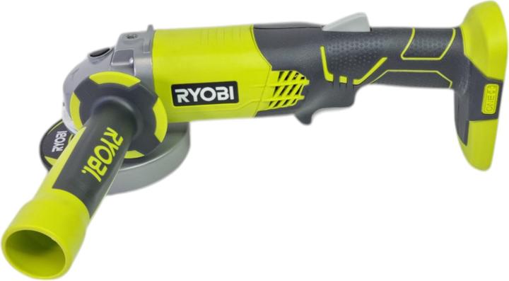 Actual product image Ryobi R18AG-0 Cordless angle grinder 18 V ONE+ 115 mm + 2x battery 5.0 Ah + charger (115 mm)