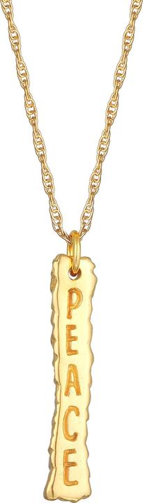 Produktbild Kuzzoi Halskette Peace Friedenszeichen Figarokette 925 Silber (925er Sterling Silber, 60 cm)