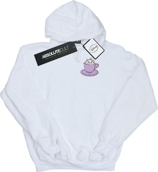 Disney Aristocats Marie In Cup Breast Print Kapuzenpullover (XL)
