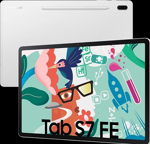 Actual product image Samsung Galaxy Tab S7 FE (WLAN only, 12.40", 64 GB, Mystic Silver)