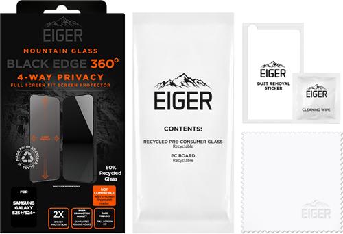 Immagine prodotto Eiger Mountain Glass Black Edge 360 (1 Pezzo/i, Samsung Galaxy S25+)