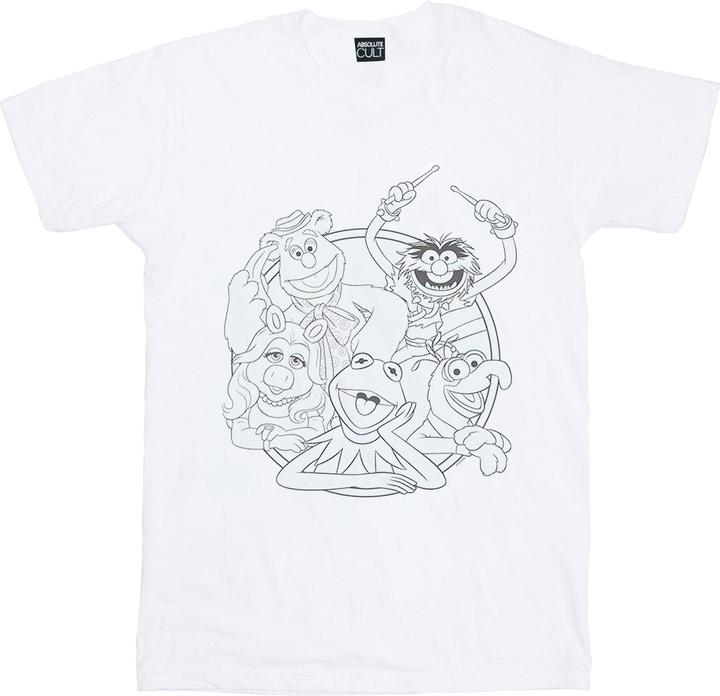 Disney The Muppets Group Line Art TShirt (L)