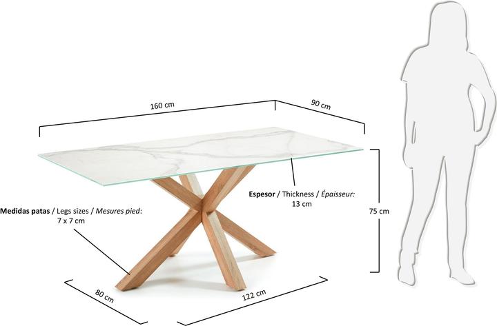 Produktbild Kave Home Argo (90 x 160 x 75 cm)