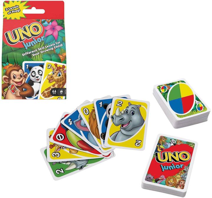 Actual product image Mattel Games Uno Junior (English, German, French, Italian)
