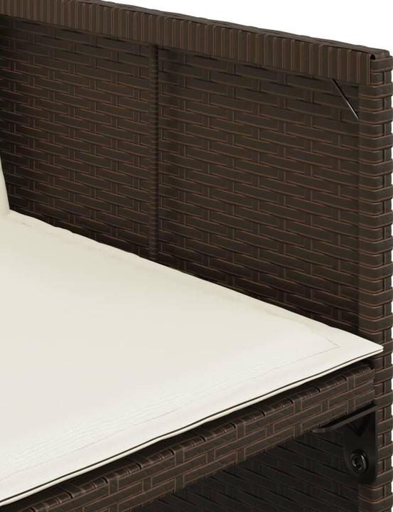 Immagine prodotto VidaXL Mobili da giardino set da pranzo set da giardino gruppo di sedute 11 pezzi in poly rattan marrone (165 cm)