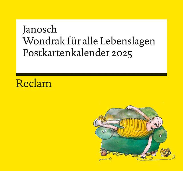 Produktbild Janosch: »Wondrak für alle Lebenslagen« (Postkartenkalender 2025) (Harter Einband, Deutsch)