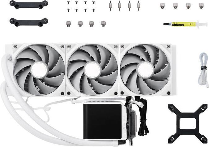 Actual product image TRYX PANORAMA complete water cooling system - 360 mm, white