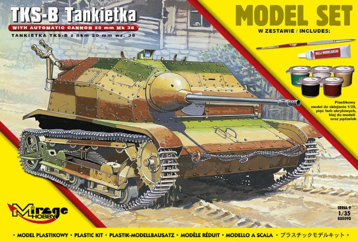 Produktbild Mirage Hobby Tankette TKS-B(w/automatic cannon 20mm Mk.38) (Model Set)