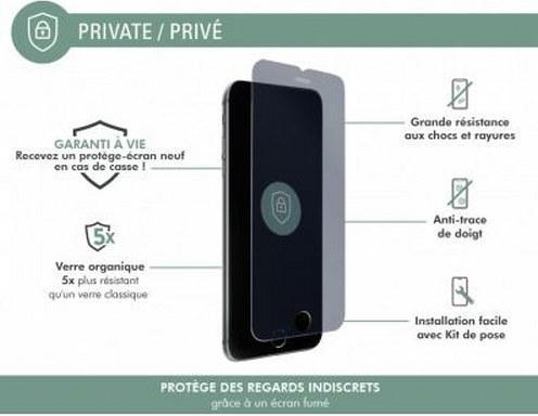 Actual product image Bigben Connected Privacy glass screen protector (1 Piece, Apple iPhone 6)