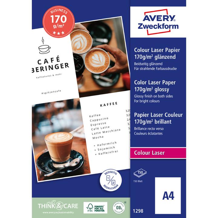 Immagine prodotto Avery Carta laser a colori di qualità superiore (170 g/m², A4, 200 x)