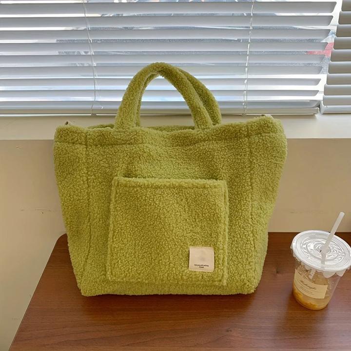 Produktbild Only-Bags.Store Kunstfell-Tasche mit abnehmbarem Riemen - leicht, geräumig und vielseitig für den täglichen