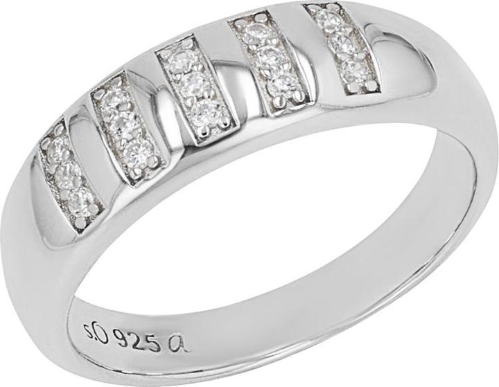 Produktbild S.Oliver Ringe für Damen, 925 Sterling Silber, Zirkonia synth. (54, 925 Silber)