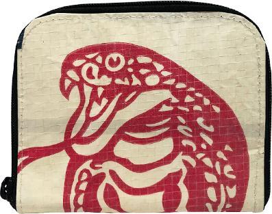 Immagine prodotto Bekos Upcycling - Geldbörse mit Reissverschluss aus recycelten Zementsäcke Cobra