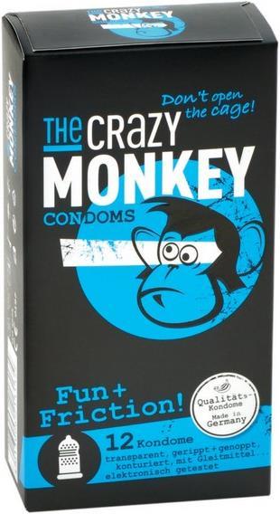 Produktbild Crazy Monkey Condoms Fun + Friction! (12 Stk.)