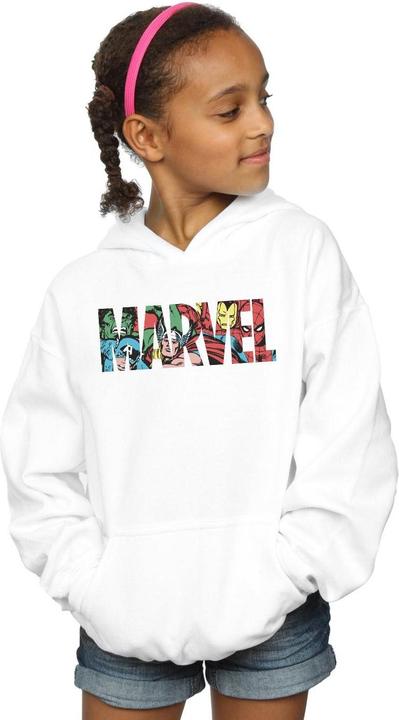 Actual product image Girls Logo Character Infill Hoodie (128)