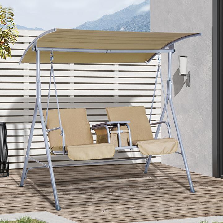 Produktbild Outsunny Gartenschaukel mit Sonnendach
