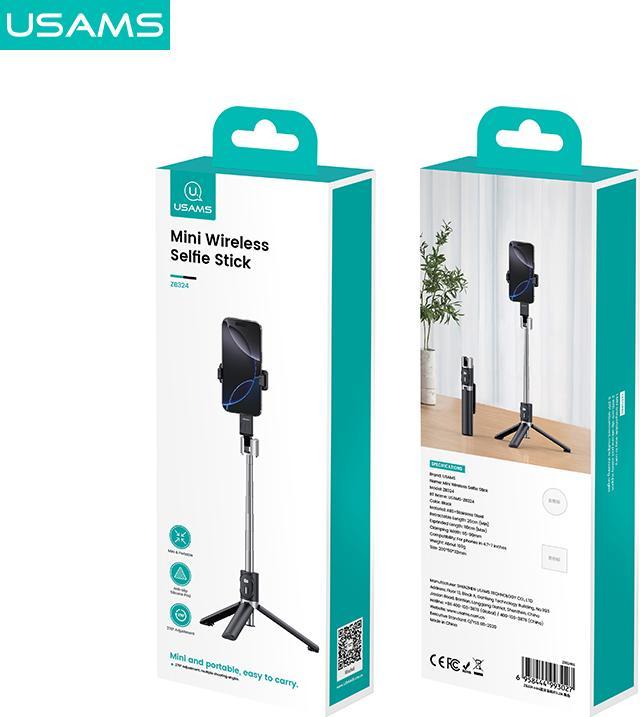 Image du produit Usams Selfie Stick ZB324 Mini Wireless czarny