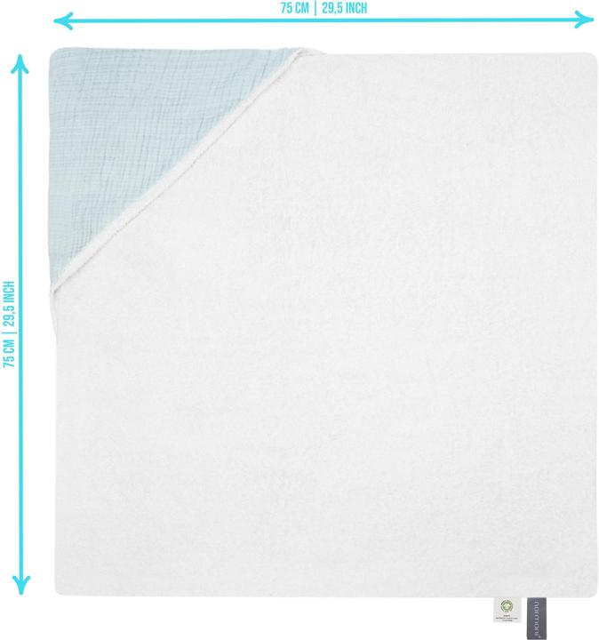 Actual product image Aspero 2x Baby Musselin Wickeltücher aus Bio-Baumwolle