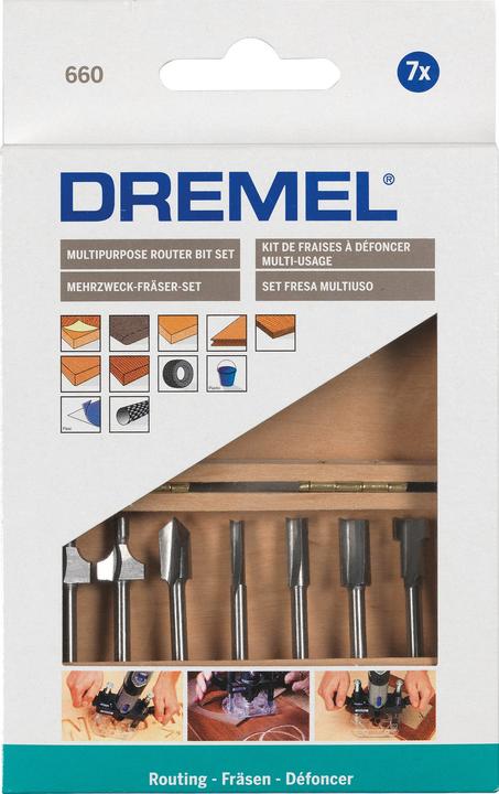 Produktbild Dremel Fräser-Set 7 tlg.