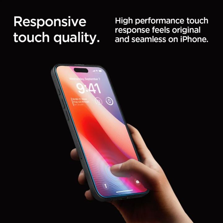Produktbild Spigen Glas.TR iPhone 16 Pro "EZ FIT" clear szkło hartowane AGL07935 (1 Stück, Apple iPhone 16 Pro)
