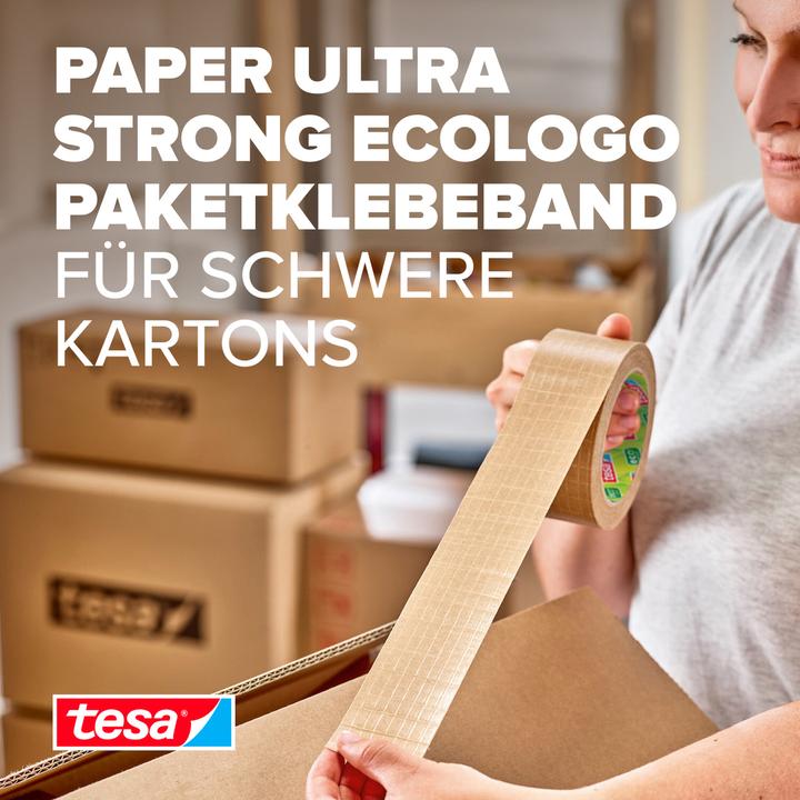 Immagine prodotto tesa Nastro da imballaggio in carta ecoLogo Ultra Strong (50 mm)