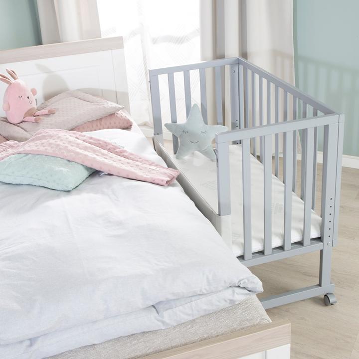 Image du produit Roba Lit de chambre & d'appoint 3en1 avec barrière + matelas