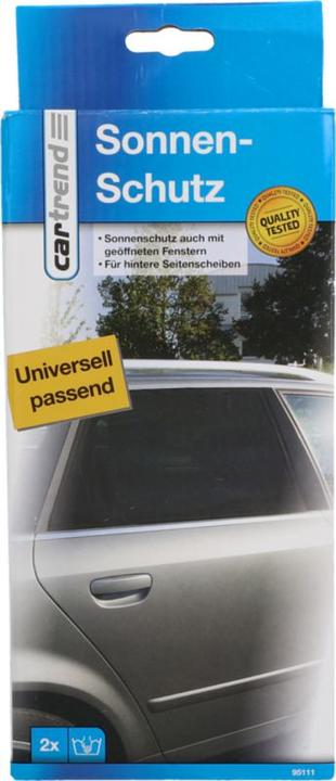 Image du produit Cartrend Chaussette de protection solaire pour voiture, set de 2 pour les véhicules avec des cadres de