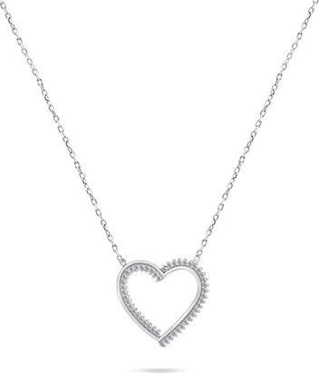 Produktbild Brilio Silver - Charming silver necklace with heart NCL33W