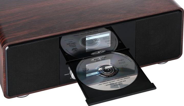 Image du produit Reflexion HRA19DAB/WD Radio de table DAB+ AUX, Bluetooth®, CD, FM Bois (DAB+ DAB, VHF, Bluetooth)