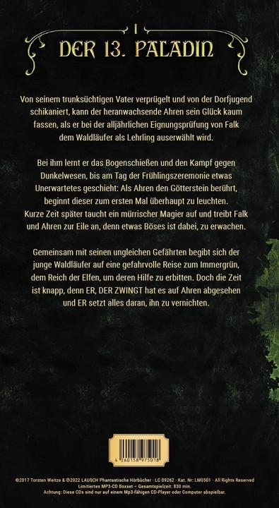 Actual product image Ahren: The 13th Paladin Volume I (Torsten Weitze, LAUSCH Media, Günter Merlau, German)