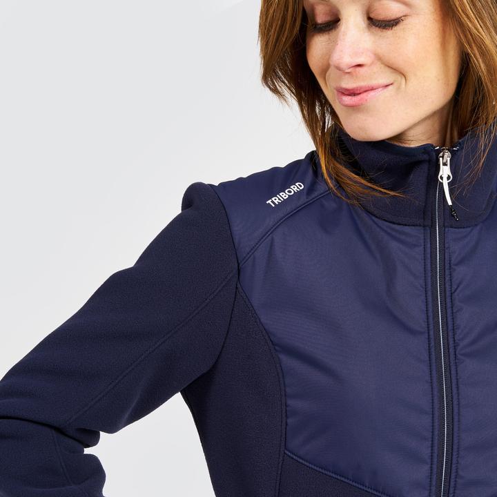 Immagine prodotto Tribord Giacca in pile da vela da donna calda 500 blu (S)