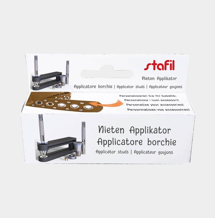 Produktbild Stafil Nieten Werkzeug Applikator für Nieten mit ø 6.7 mm, ideal für Stoff, Leder und Kunstleder, Schwarz /