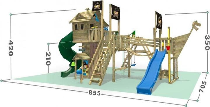 Produktbild Wickey Spielturm Neverland Gold
