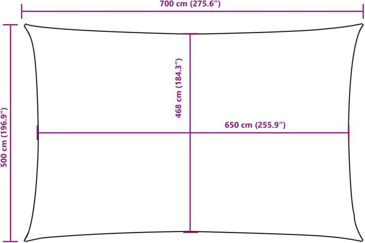 Actual product image VidaXL Awning (500 x 700 cm)