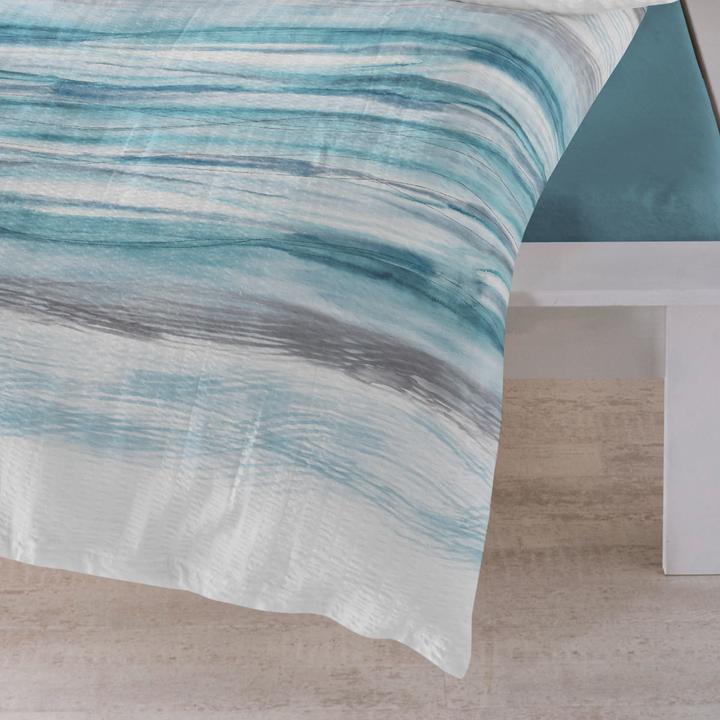 Produktbild Traumschlaf Wellen (Bettwäsche Set, 160x210 cm + 65x100 cm)