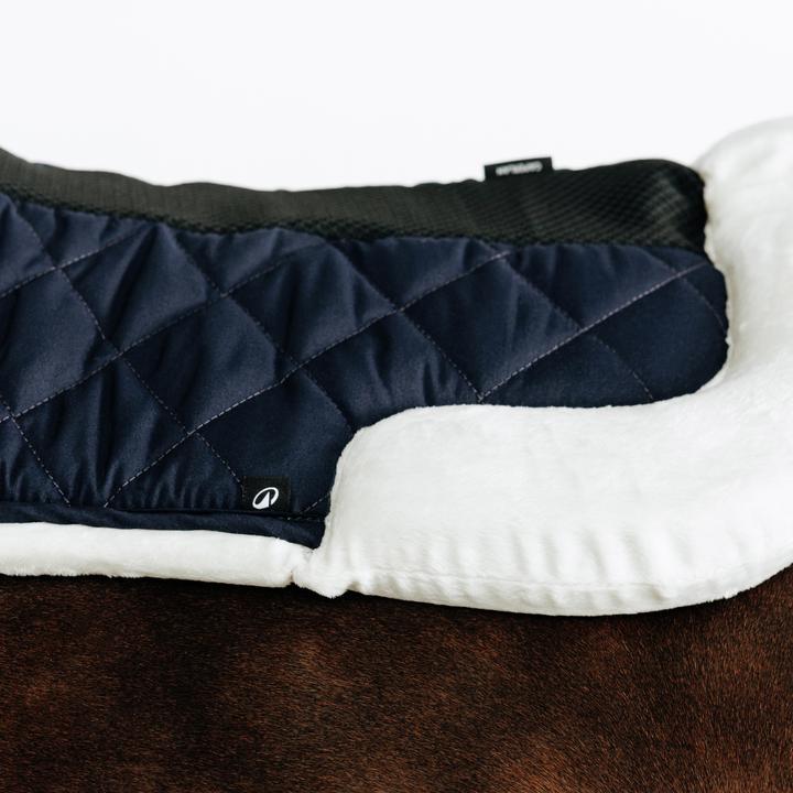 Produktbild Fouganza Sattelpad Synthetik-Lammfell Pferd/Pony - 500 marineblau