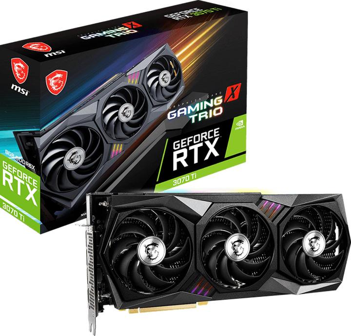 Actual product image MSI GeForce RTX 3070 Ti GAMING X TRIO 8G (8 GB)