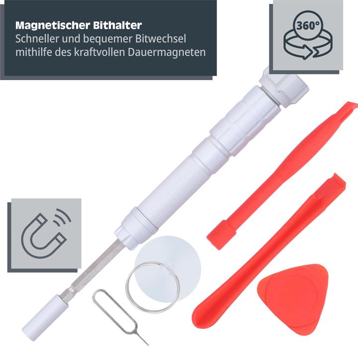 Helpmate Smartphone Reparatursatz, 16-teilig