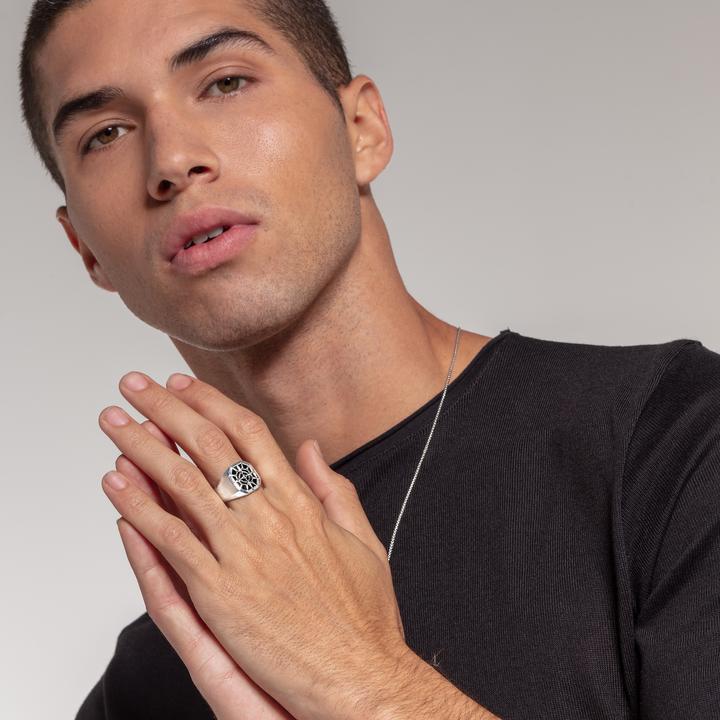Immagine prodotto Thomas Sabo Anello bussola nero (54, 925 Argento)