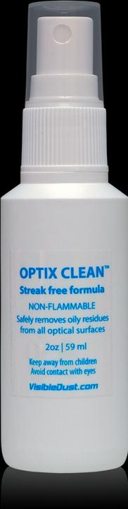 Actual product image Visible Dust Optix Clean liquid
