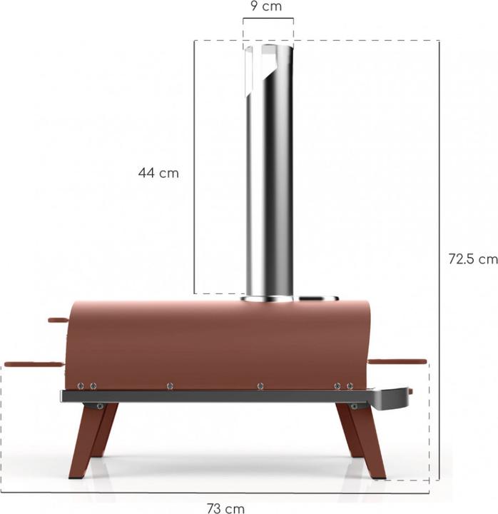 Immagine prodotto Ziipa Terracotta (Legno del forno per pizza)