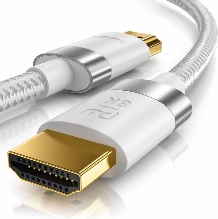 Primewire HDMI Cable 2.1, 8K @ 120Hz / 4K @ 240Hz DSC, Ultra High Speed, Nylon Jacket, HDR, ARC (10 m, HDMI)
