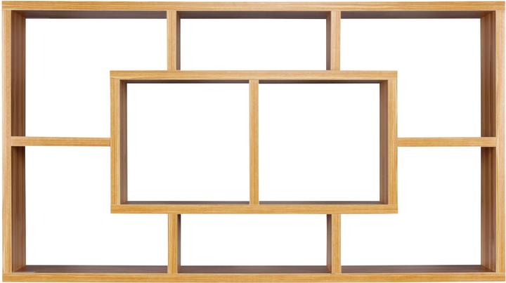 Immagine prodotto FineBuy Scaffale in legno impiallacciato di faggio (16 x 85 x 48 cm)